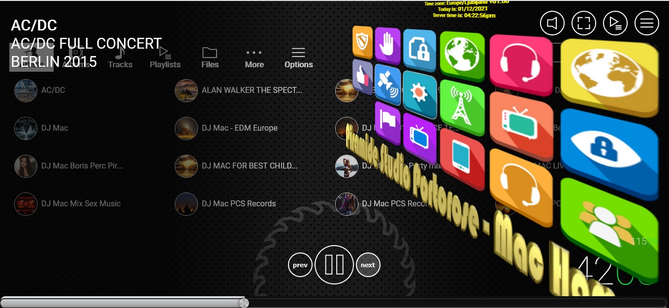Javni mp3Predvajalnik DEMO vstop brez kode login localplayer